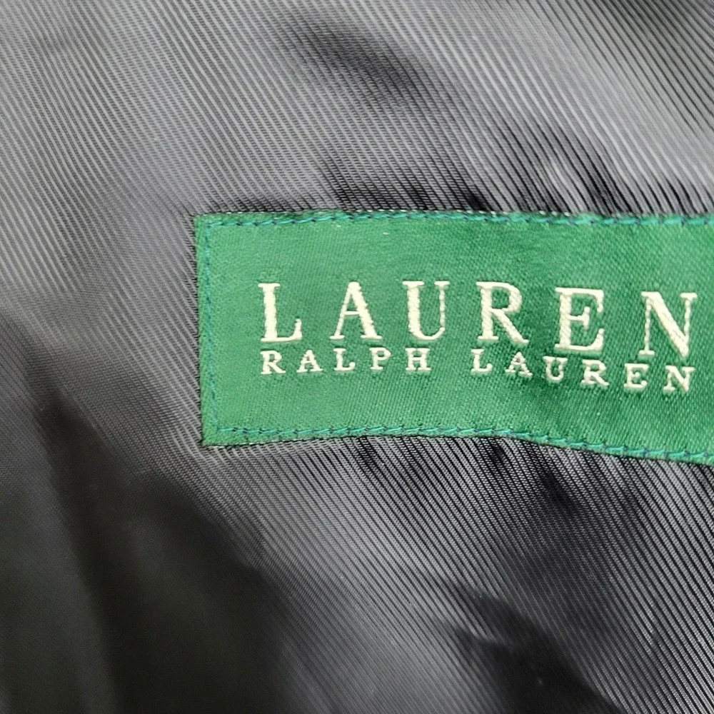Lauren Ralph Men Blazer 44R Black Polyester Wool‎ Jake Long Sleeve